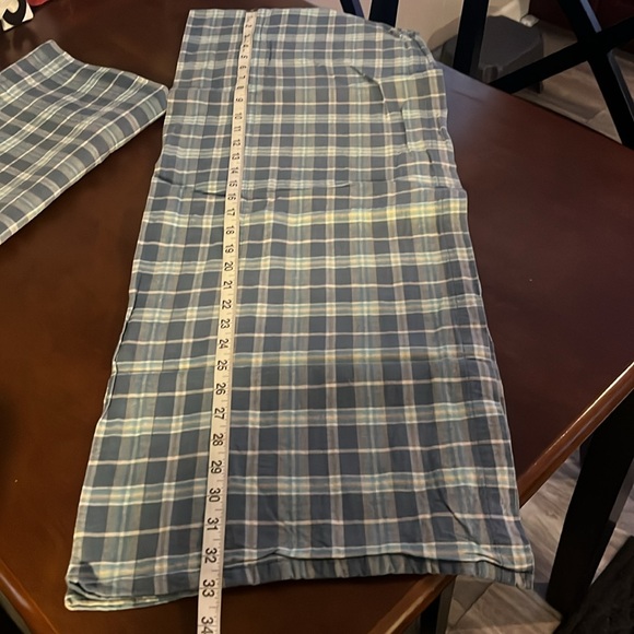 🏠 The Country Home Collection Plaid Valance 2 Panels - Picture 4 of 5